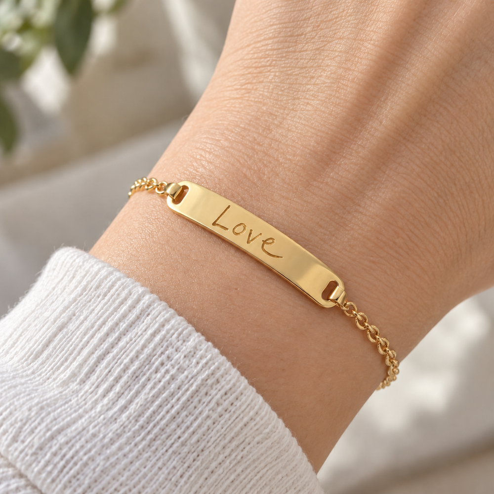 Your Handwriting Bar Bracelet