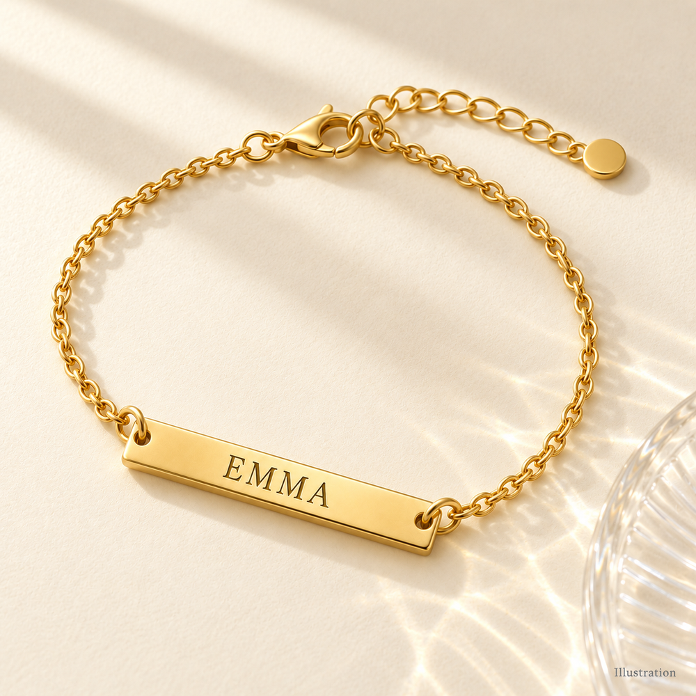 Name & Date Bar Bracelet