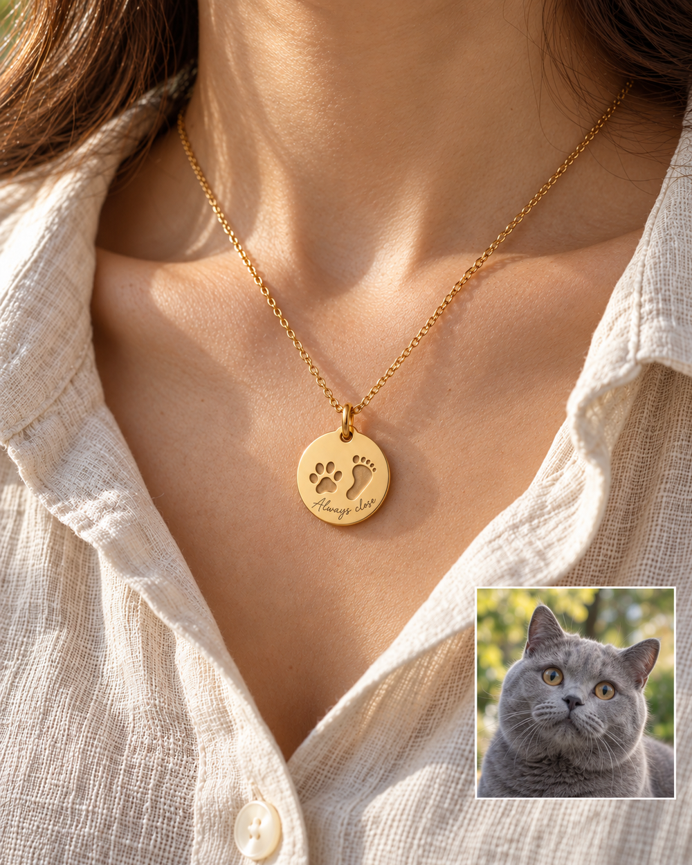 Pawprint / Footprint Keepsake Necklace