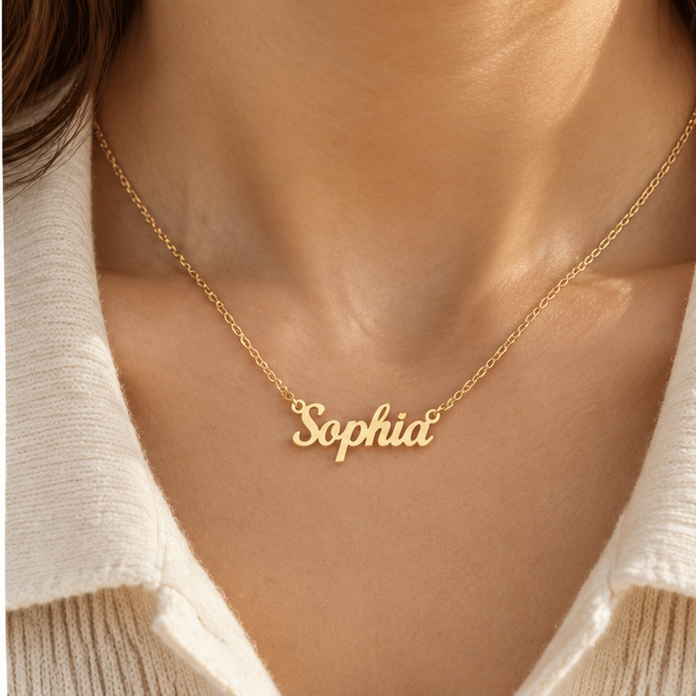 Personalized Script Name Necklace