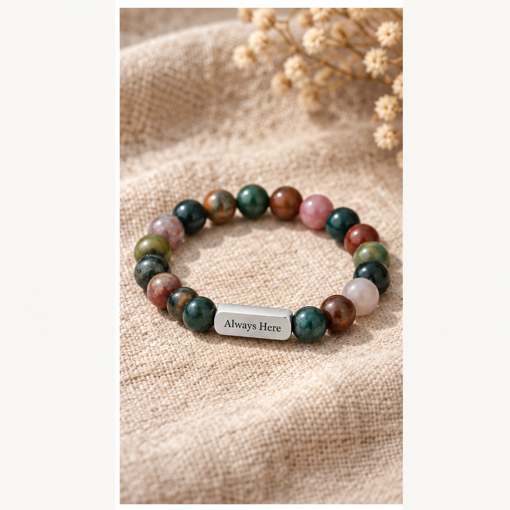 Personalized Bead Bracelet — alternate finish