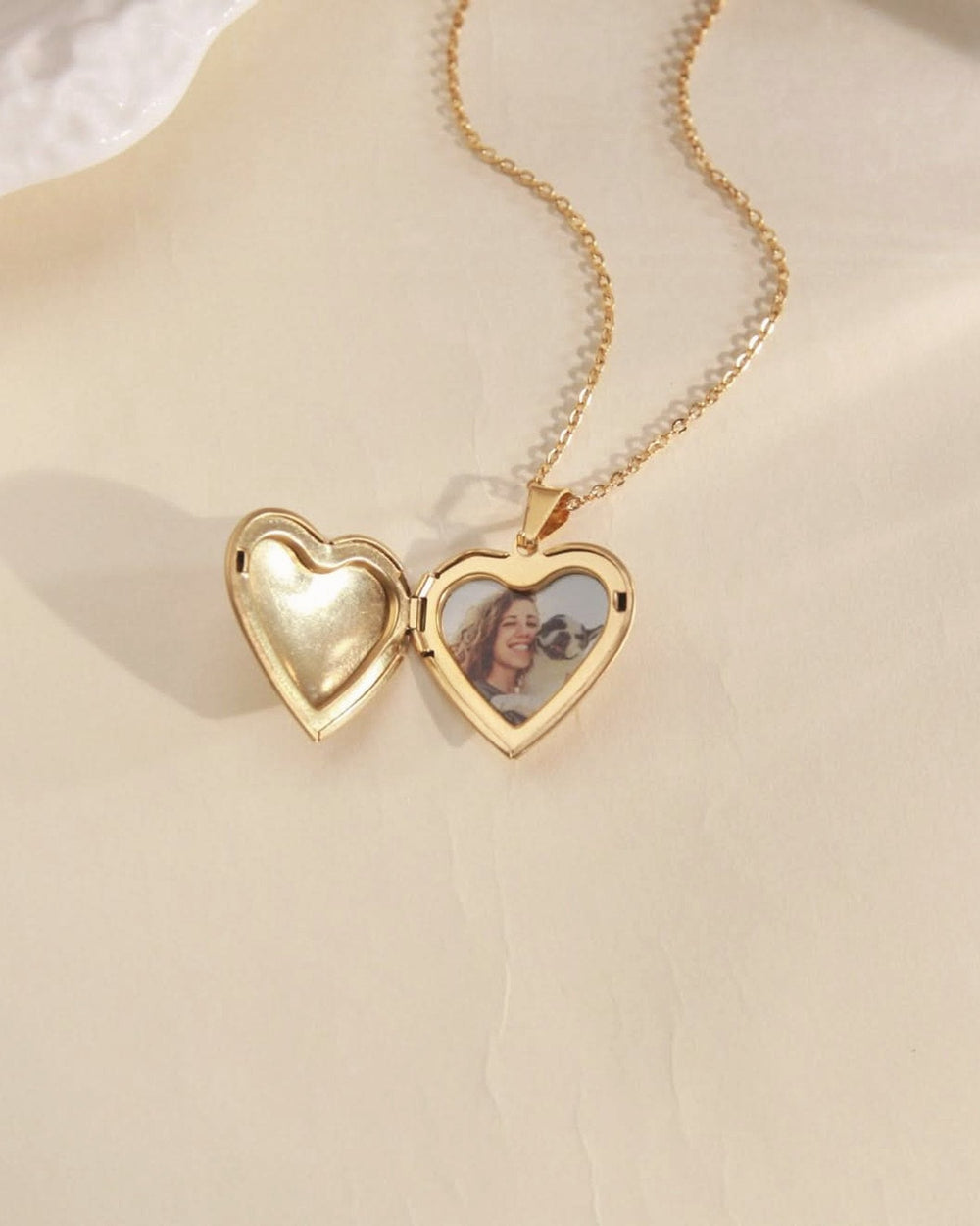 Heart Locket Photo Necklace