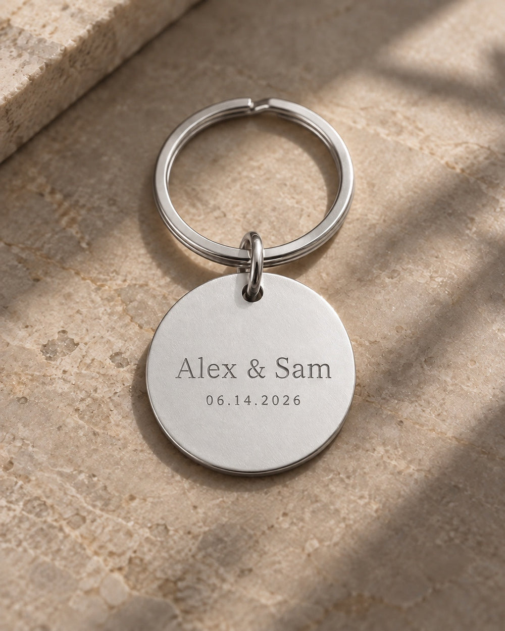 Couple & Family Keepsake Keychain — alternate finish