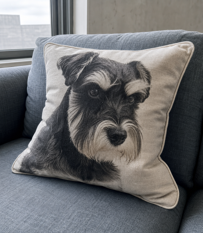 Custom pet photo pillow