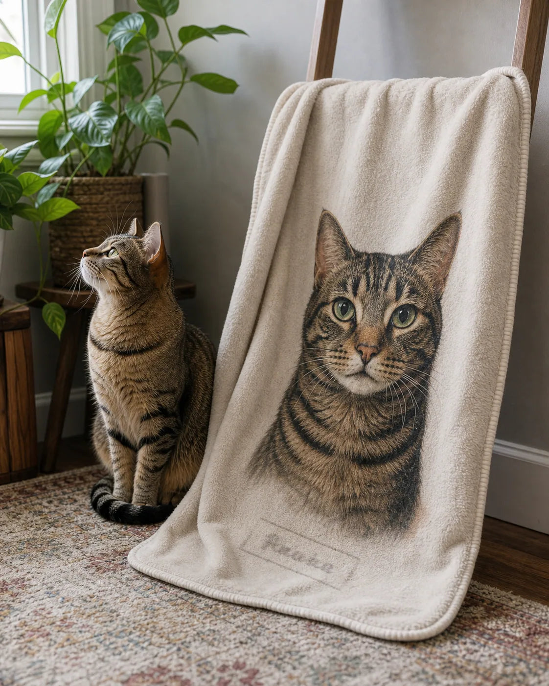 Custom Pet Blanket With Text